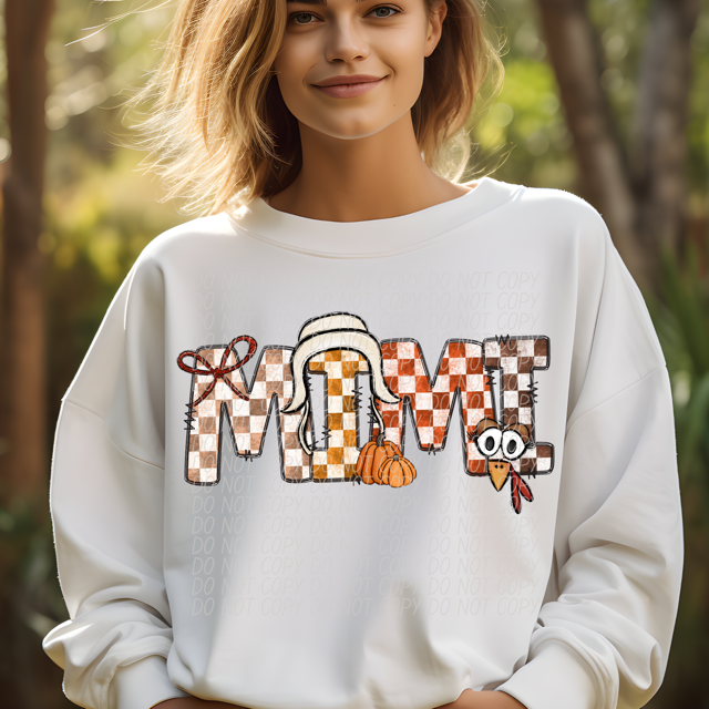 Thanksgiving Names DTF Print