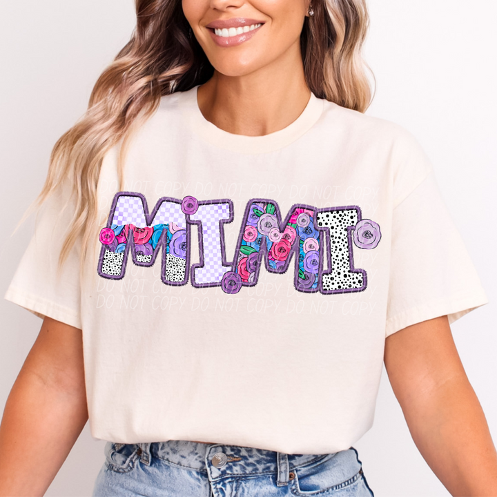 Pretty In Purple Names DTF Print