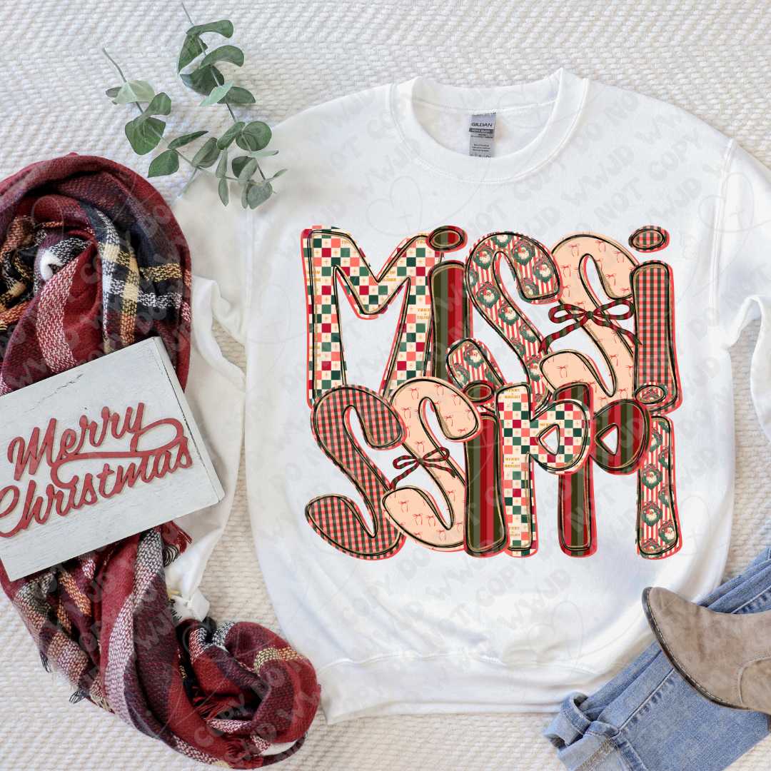 Merry State Alpha DTF Print