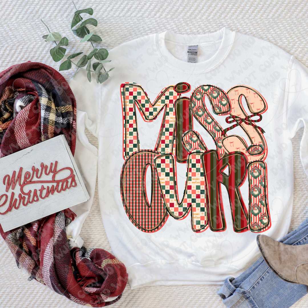 Merry State Alpha DTF Print