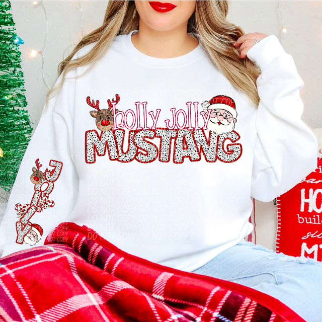 Holly Jolly Mascots DTF Print