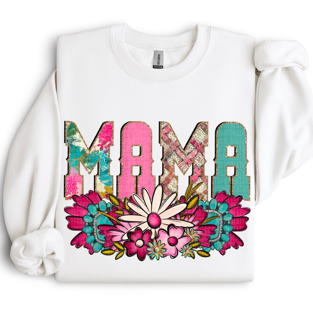 Western Floral Names DTF Print
