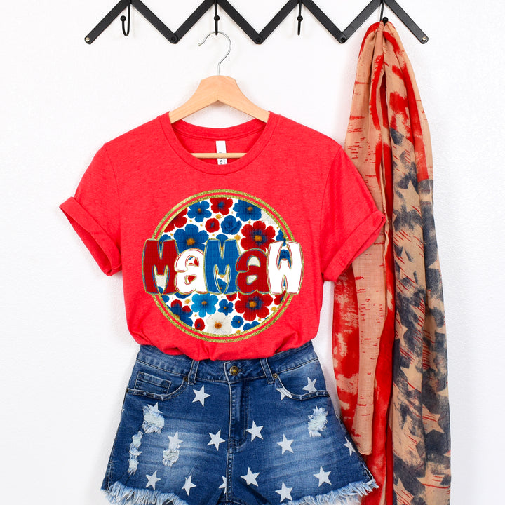 Floral 4th Of July Collection DTF Print