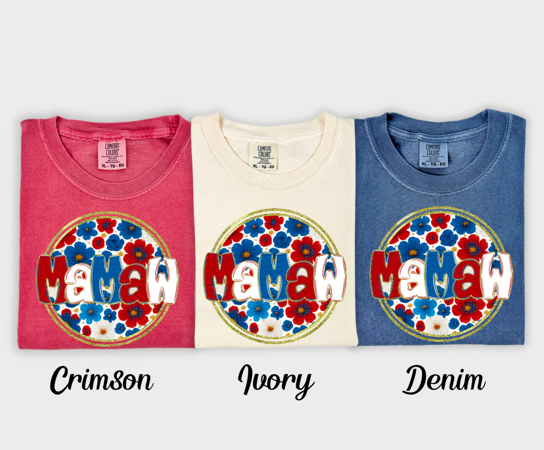Floral 4th Of July Collection DTF Print