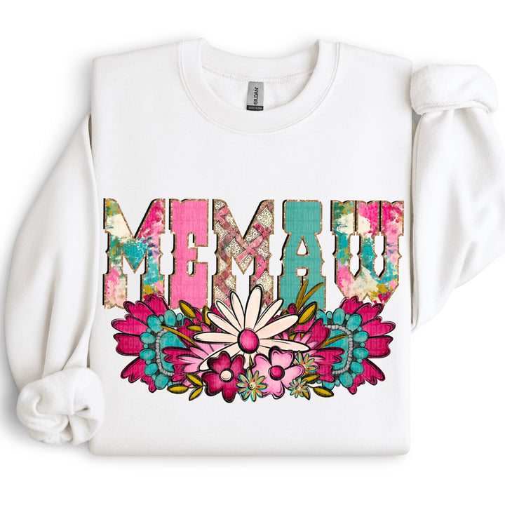 Western Floral Names DTF Print