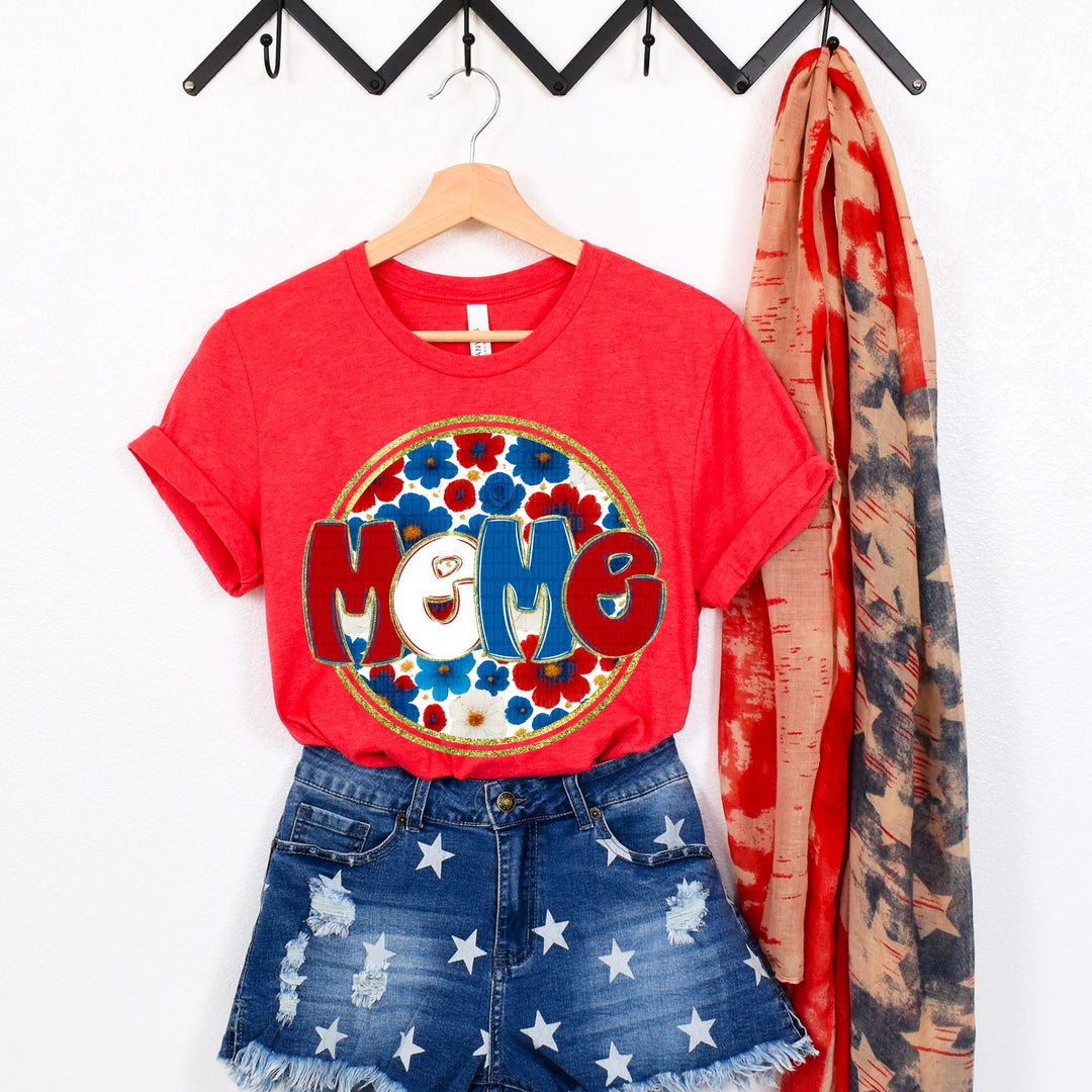 Floral 4th Of July Collection DTF Print