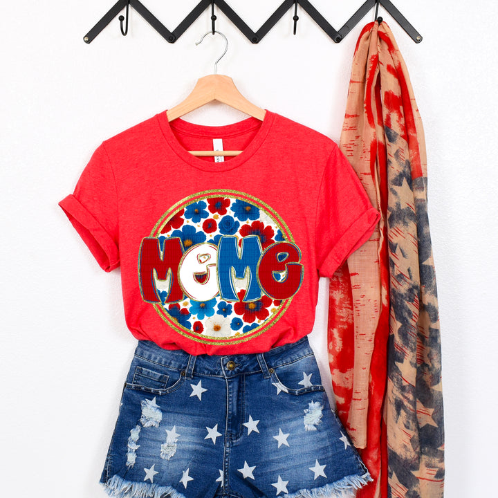 Floral 4th Of July Collection DTF Print