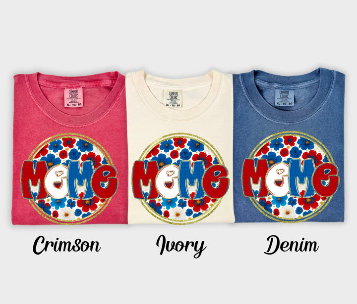 Floral 4th Of July Collection DTF Print