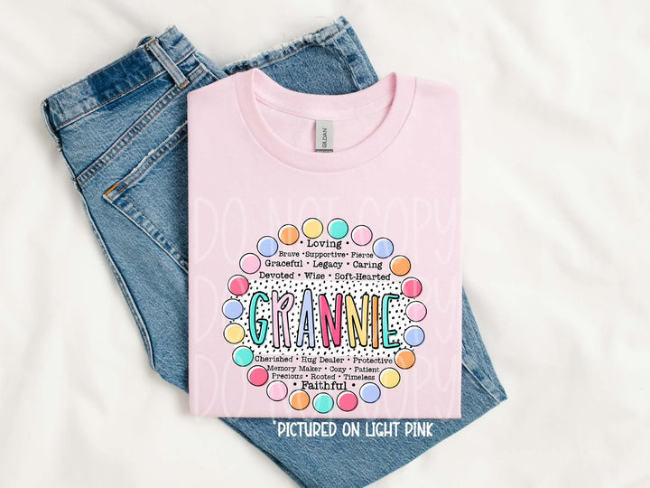 Grandparents/Mama Words DTF Print