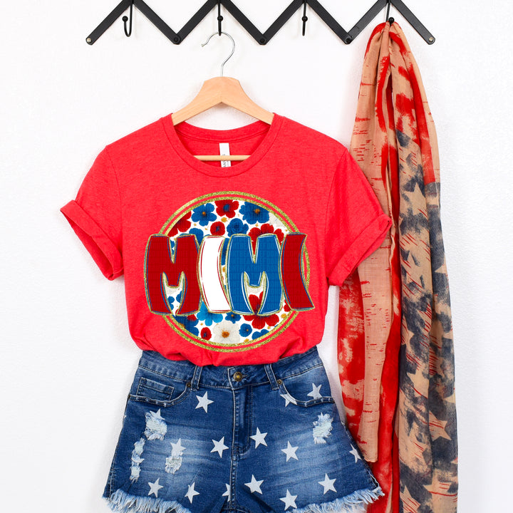 Floral 4th Of July Collection DTF Print