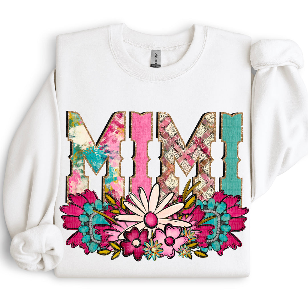 Western Floral Names DTF Print