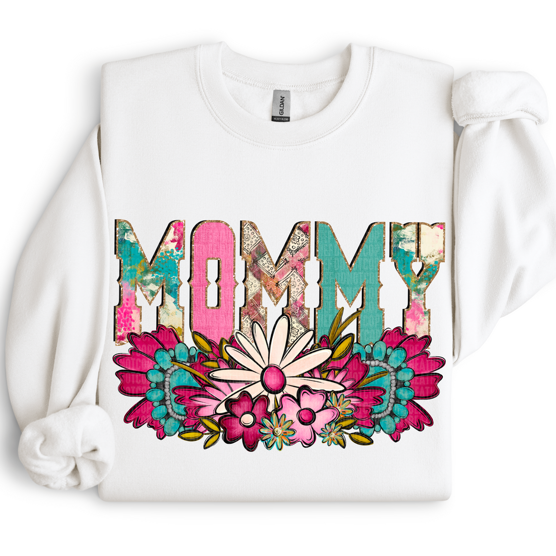 Western Floral Names DTF Print
