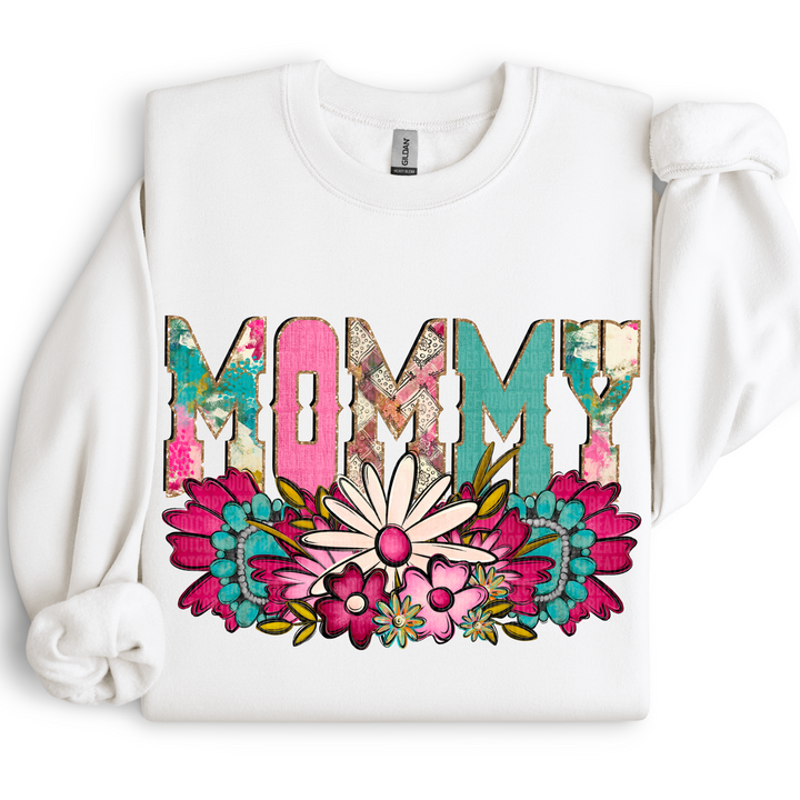 Western Floral Names DTF Print