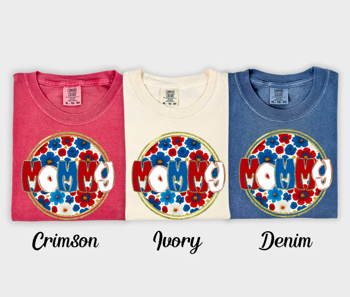 Floral 4th Of July Collection DTF Print