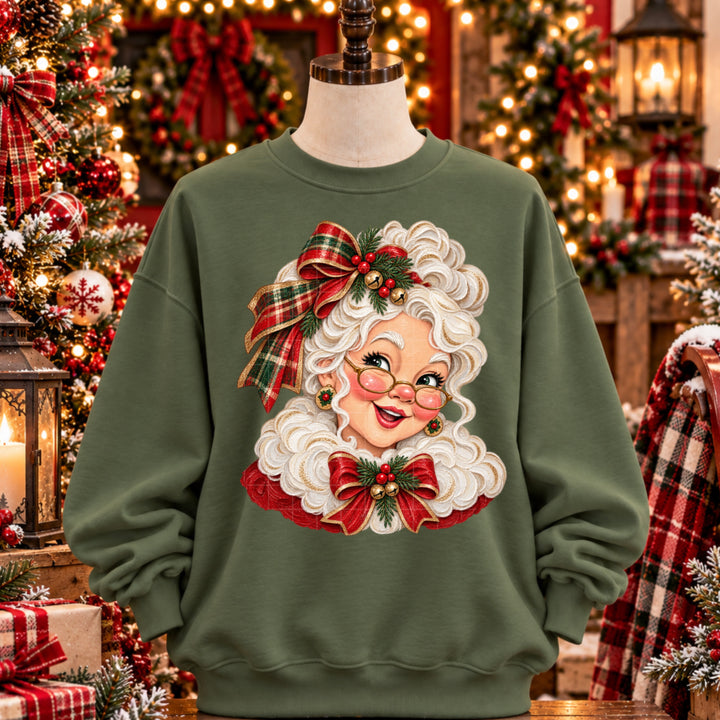 Mrs Claus Head DTF Print