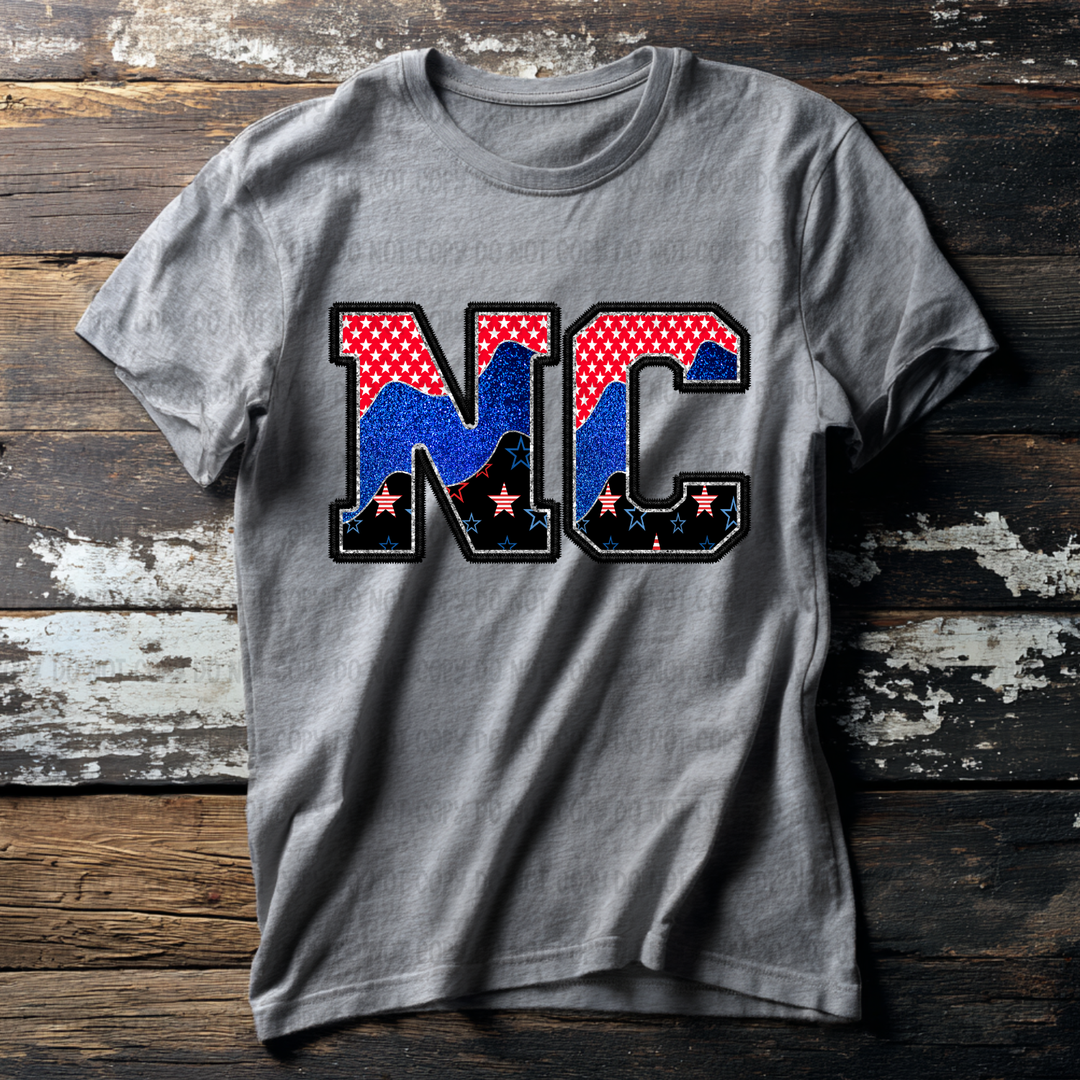 Patriotic States DTF Print