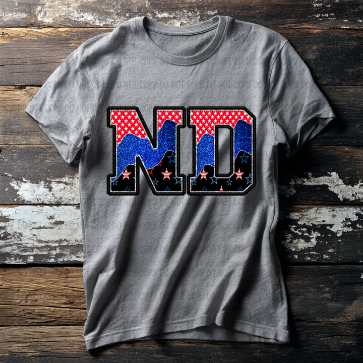 Patriotic States DTF Print