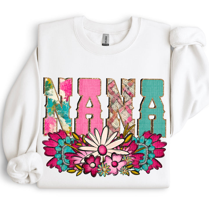 Western Floral Names DTF Print