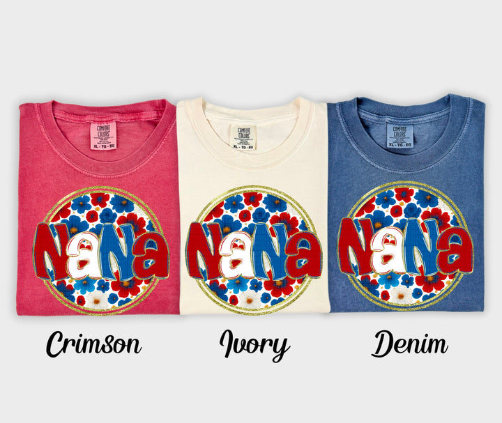 Floral 4th Of July Collection DTF Print