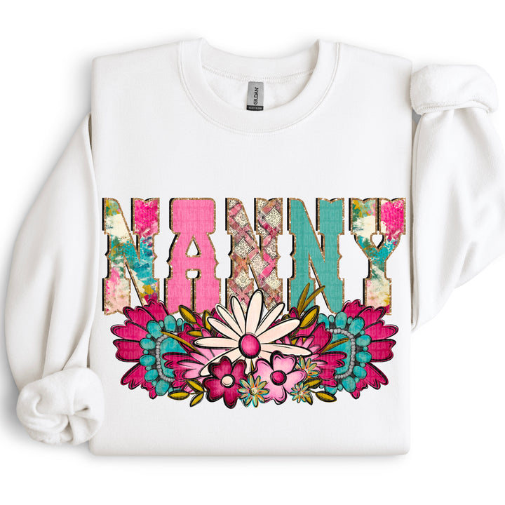 Western Floral Names DTF Print