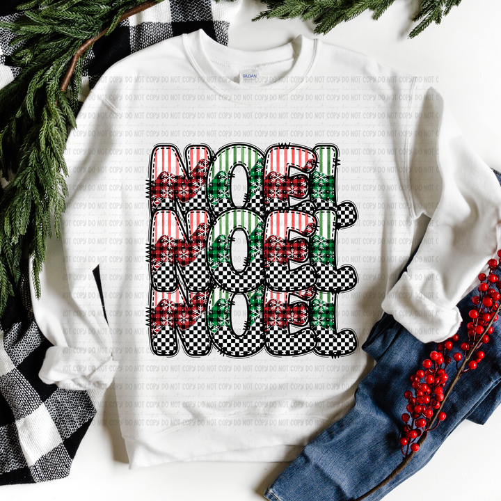 Noel Christmas Stacked DTF Print