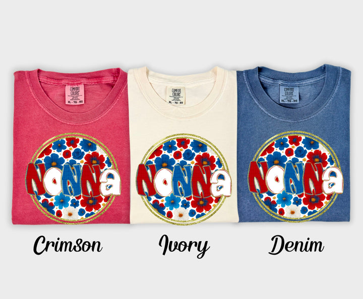 Floral 4th Of July Collection DTF Print