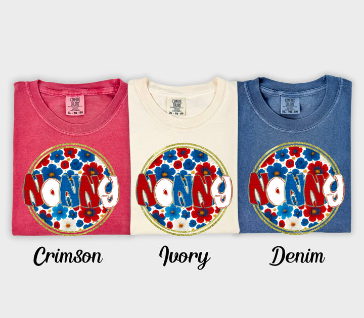 Floral 4th Of July Collection DTF Print