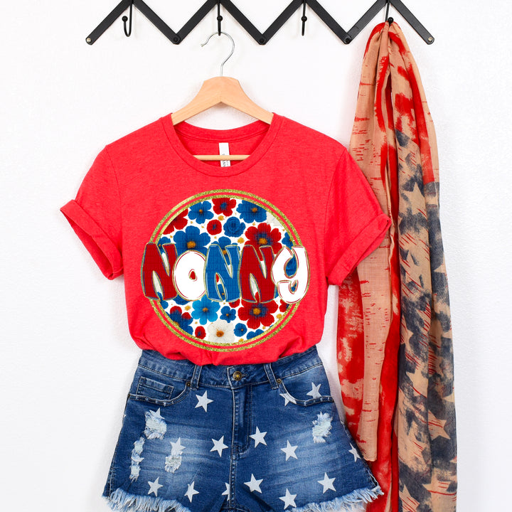 Floral 4th Of July Collection DTF Print