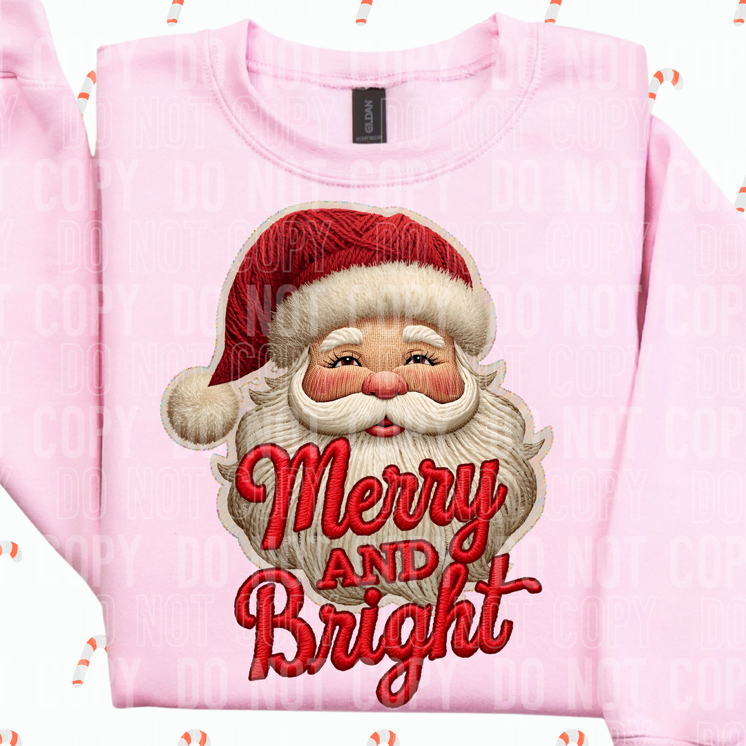 Merry And Bright DTF Print