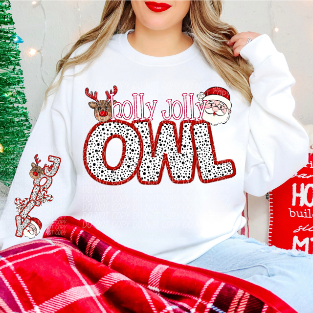 Holly Jolly Mascots DTF Print