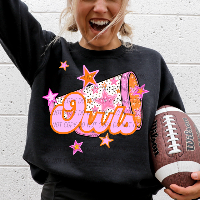 Pink Cheer DTF Print