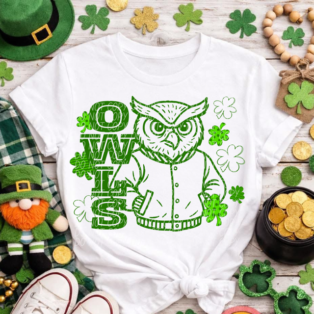 Letterman Clover Mascots DTF Prints