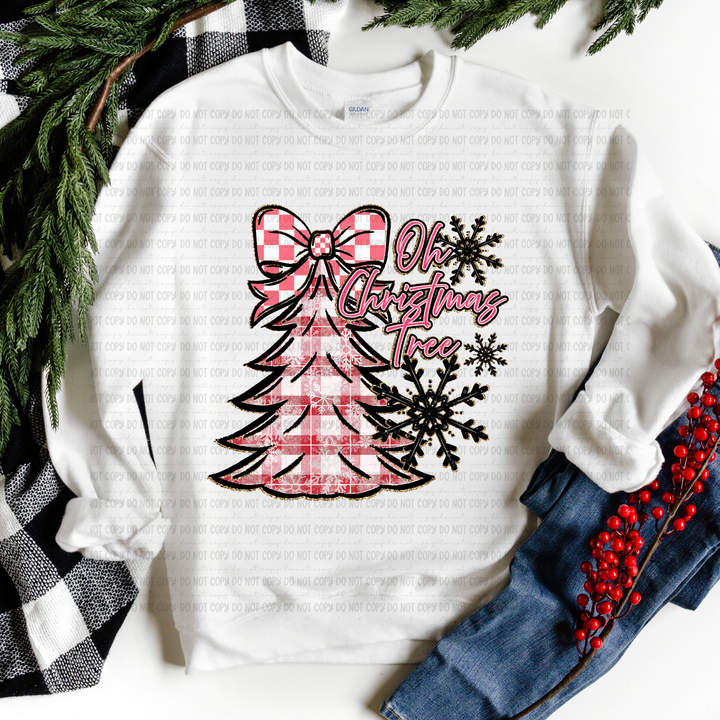 Oh Christmas Tree Pink DTF Print