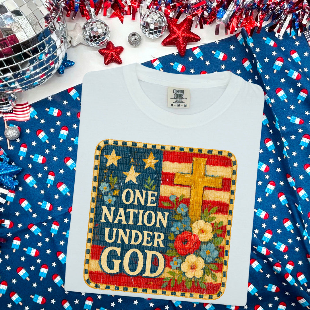 One Nation Under God DTF Print