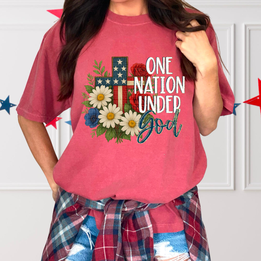 One Nation Under God DTF Print