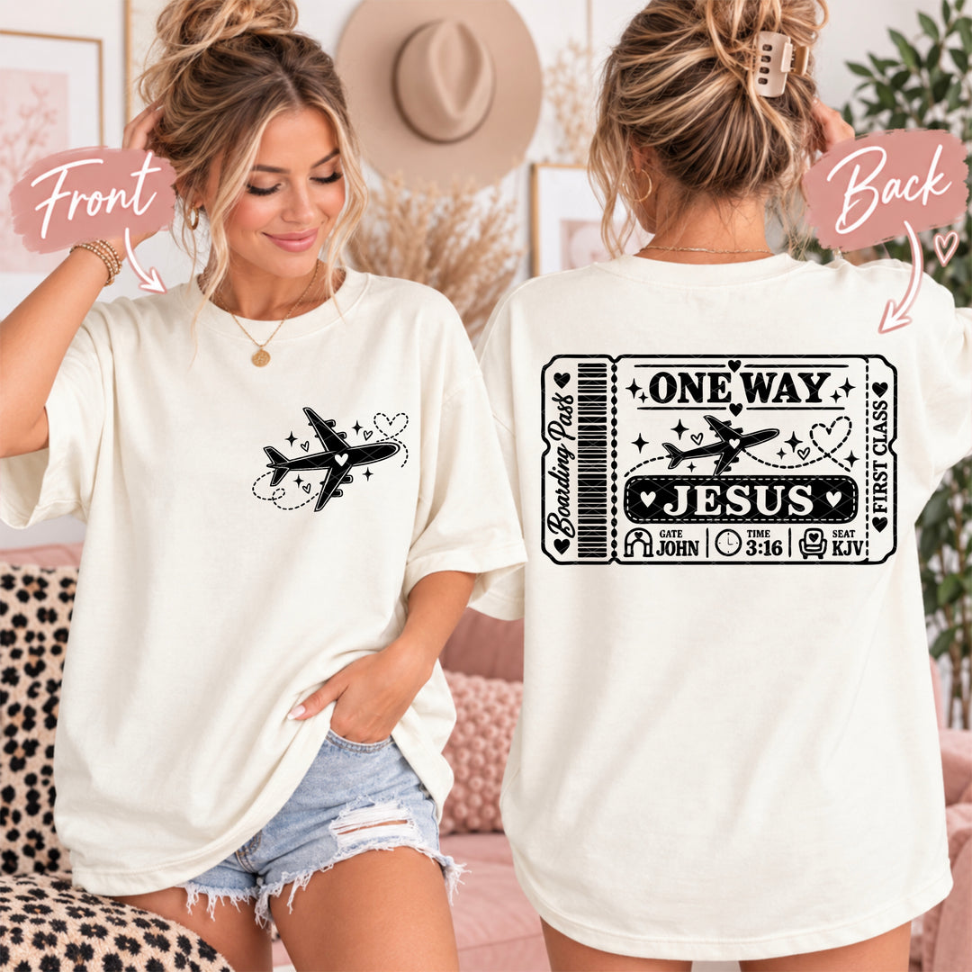 One Way Plane DTF Print