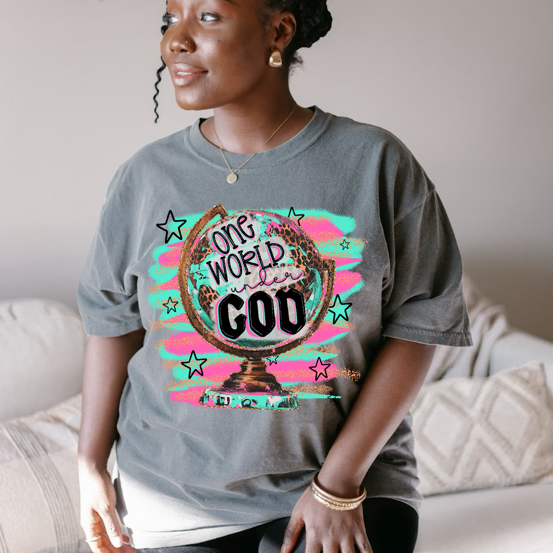One World Under God DTF Print