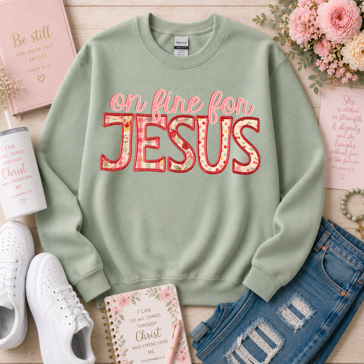 On Fire For Jesus DTF Print