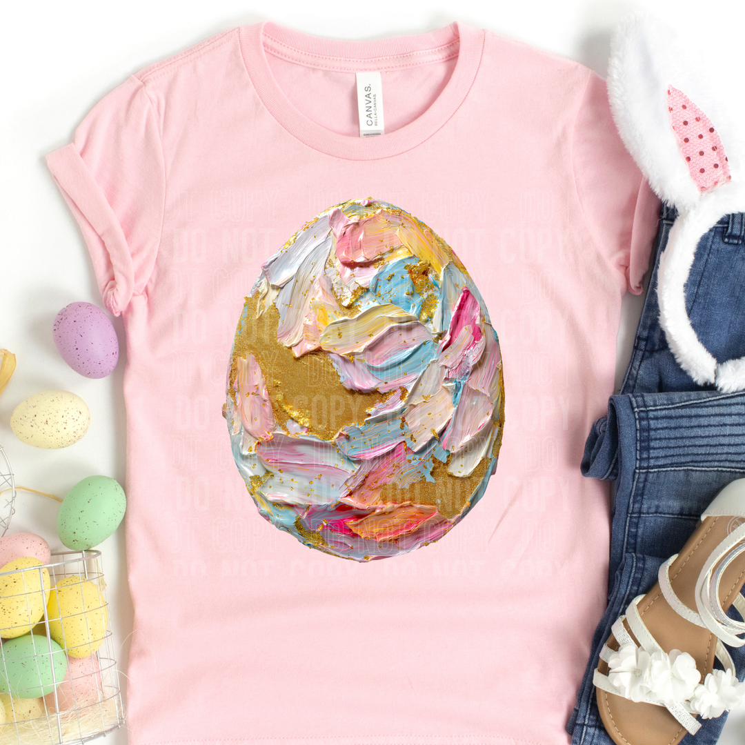 Painted Easter Egg DTF Print