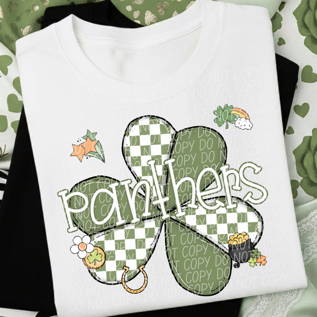St Patrick Clover Mascots DTF Print
