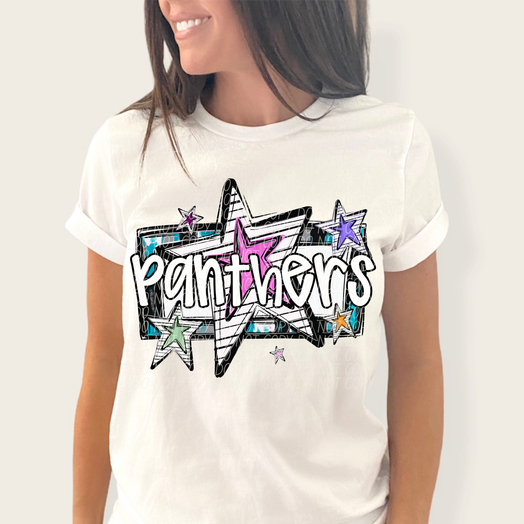 Bright Stars Mascots Youth DTF Print