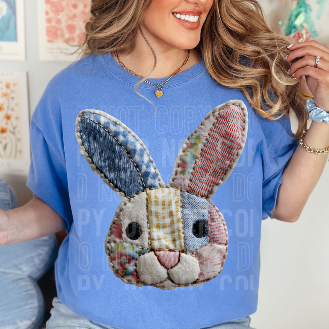 Patch Easter Bunny DTF Print