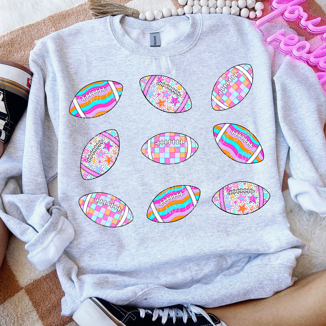 Pattern Football DTF Print