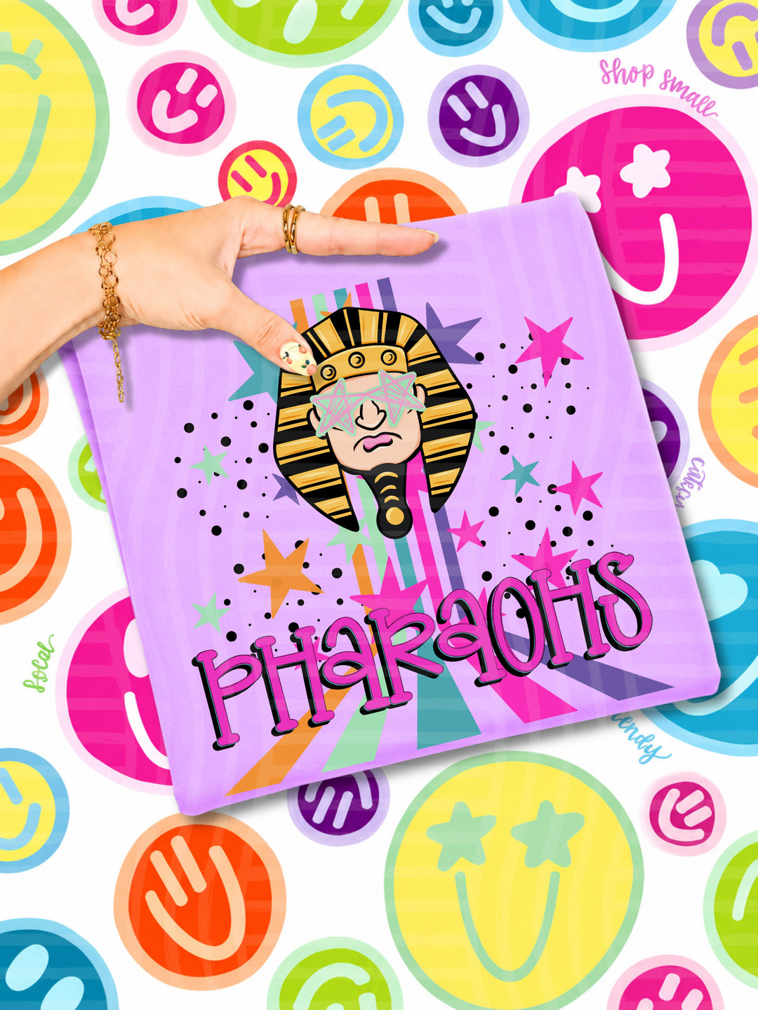 Starry Eyes Rainbow Mascots DTF Print