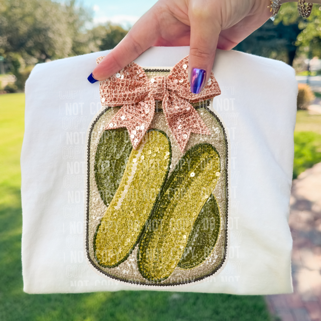 Pickles Faux Sequins DTF Print