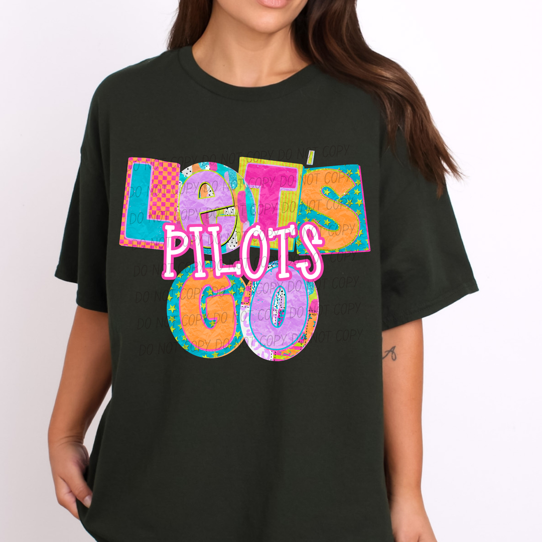 Patchwork Pep Club DTF Print