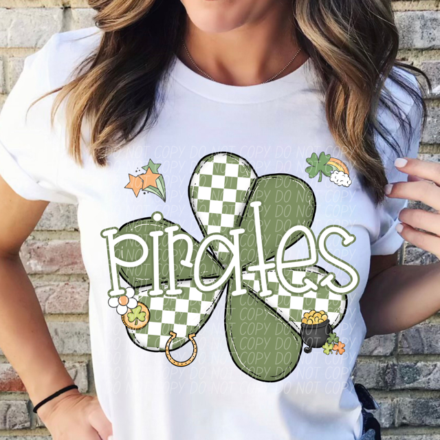 St Patrick Clover Mascots DTF Print