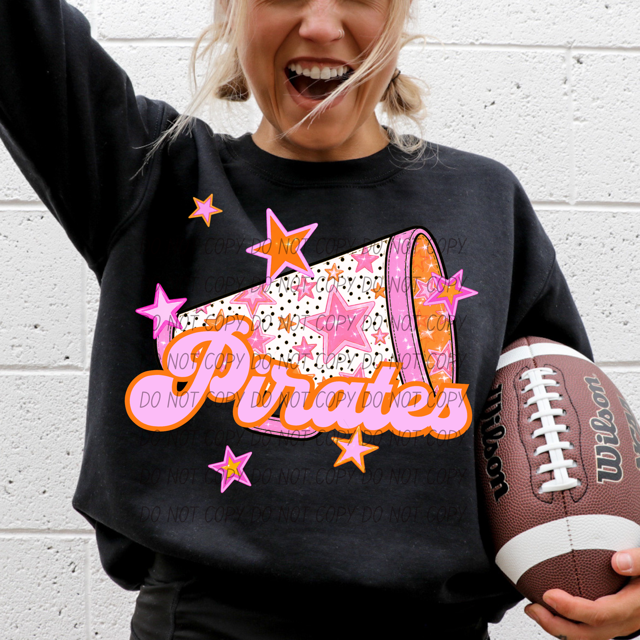 Pink Cheer DTF Print