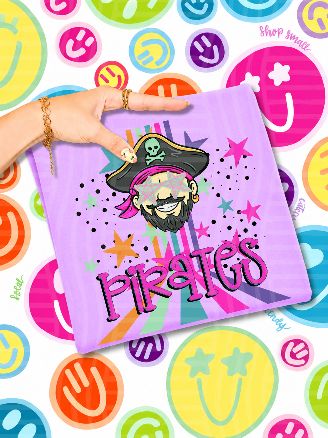 Starry Eyes Rainbow Mascots DTF Print