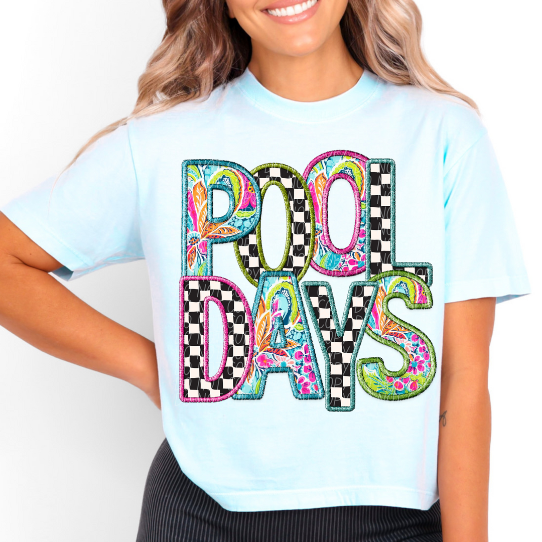 Pool Days DTF Print